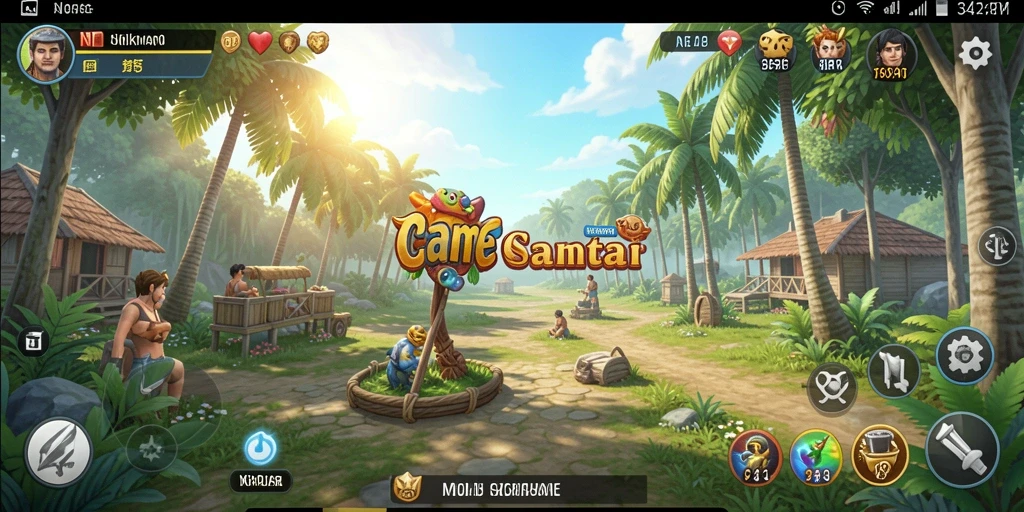 Tampilan menarik gameplay game Casual 3446 yang penuh warna.