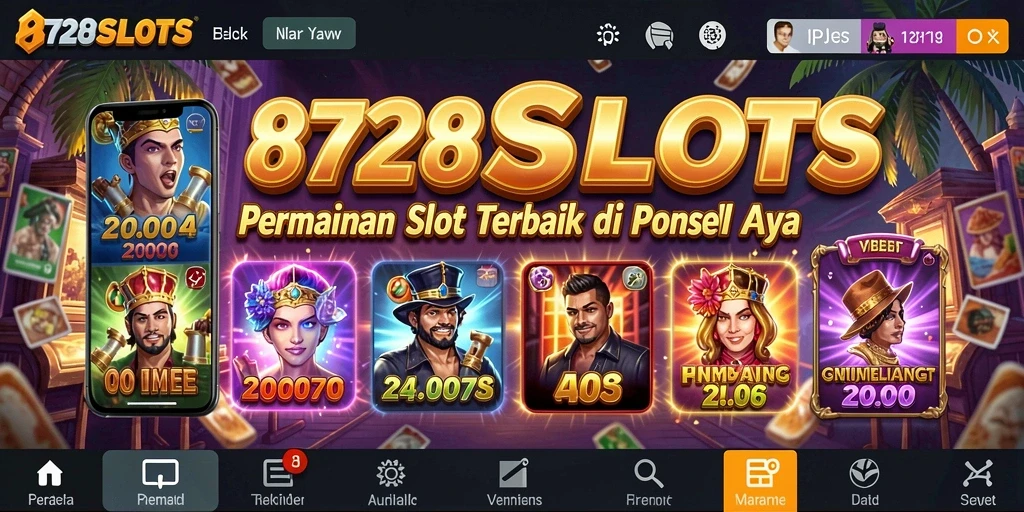 Screenshot menampilkan gameplay slot yang seru dan penuh warna.
