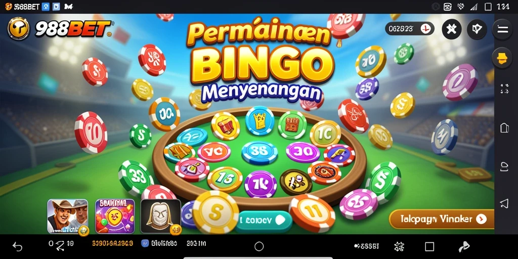 Screenshot gameplay 988BET menampilkan suasana seru bermain Bingo.