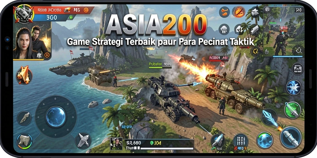 Tampilan gameplay ASIA200 yang mendebarkan dalam pertempuran strategi.