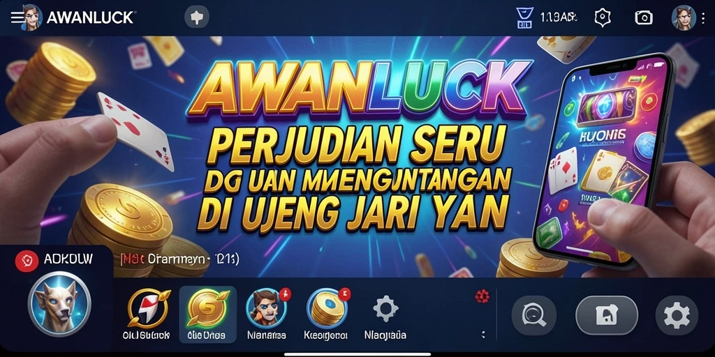 Tampilan gameplay Kasino yang menarik dan mendebarkan di AWANLUCK.