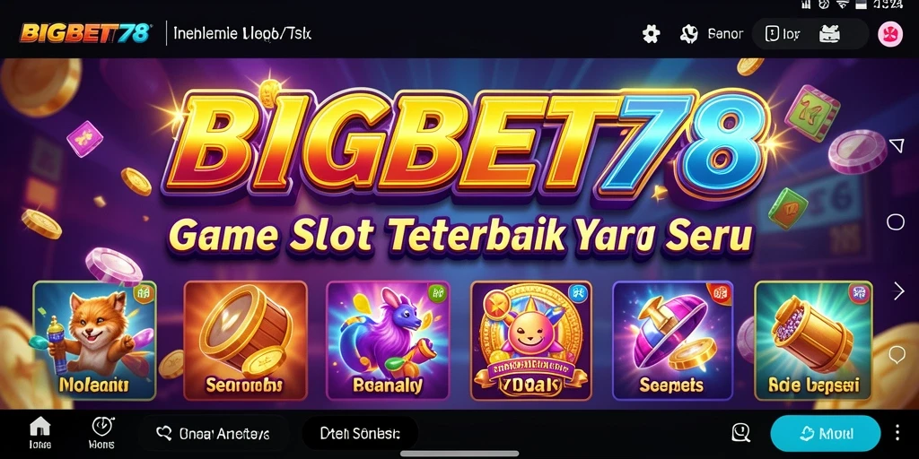Screenshot utama BIGBET78 menampilkan pengalaman gameplay Slot yang menarik.