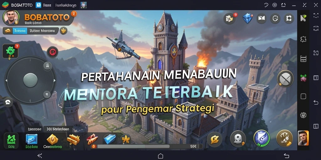 Screenshot BOBATOTO menampilkan aksi mendebarkan dari gameplay Tower Defense.