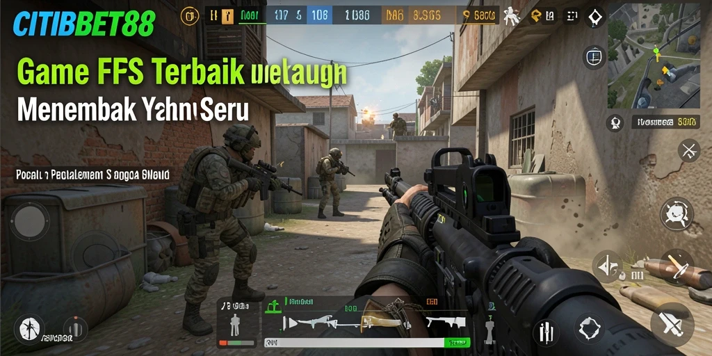 Tangkapan layar CITIBET88 menampilkan aksi gameplay FPS yang mendebarkan.