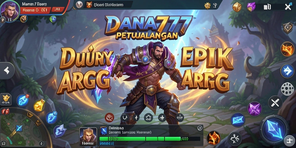 Tampilan gameplay <strong>DANA777</strong> yang epik dan penuh aksi.