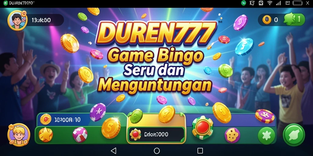 Tampilan gameplay seru dari DUREN777 dengan suasana Bingo yang menghibur.