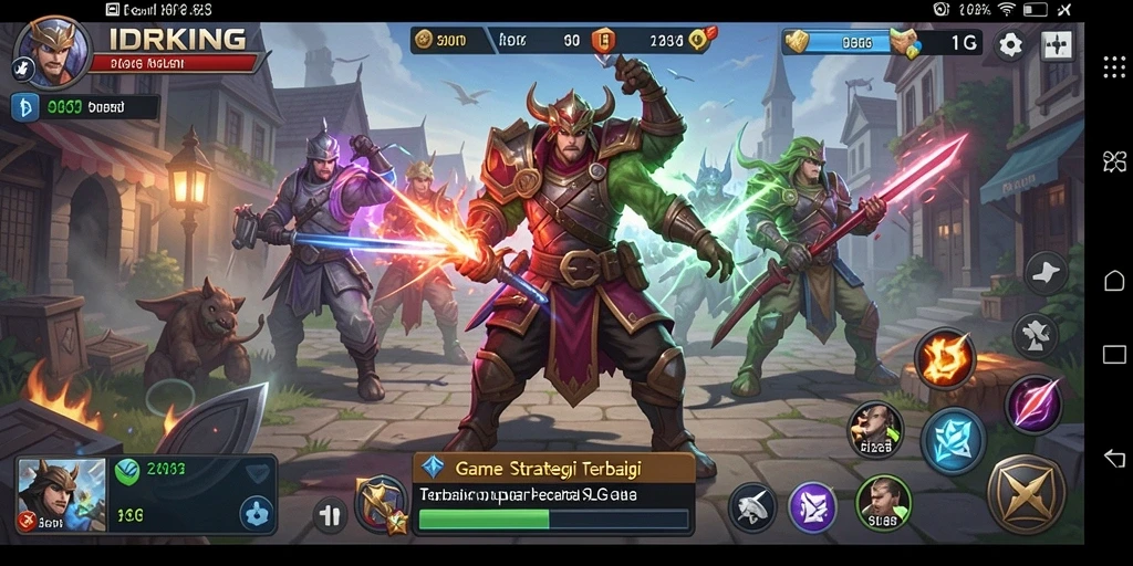 Tampilan gameplay yang seru dan menantang dalam IDRKING.