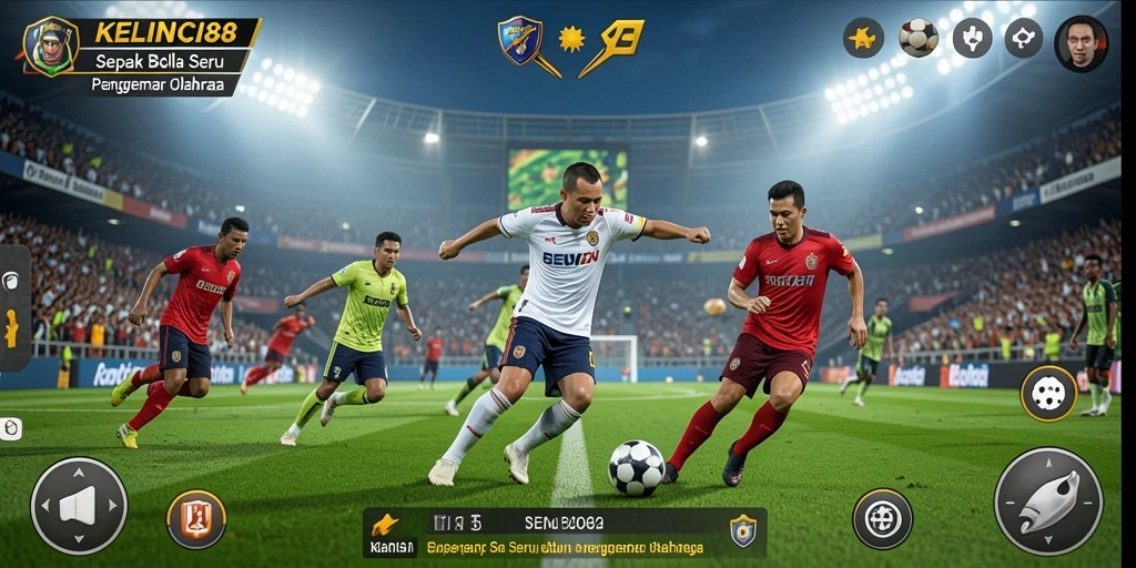 Tampilan utama gameplay KELINCI88 dengan aksi menarik di lapangan.