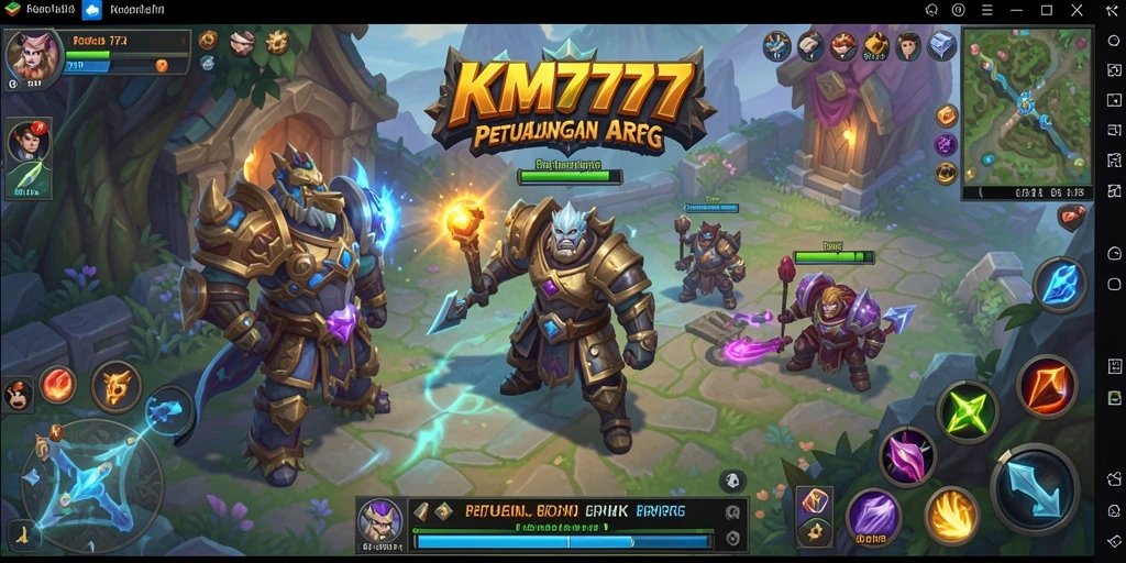 Tampilan gameplay KM777 yang seru dan penuh aksi dalam penjelajahan dunia ARPG.