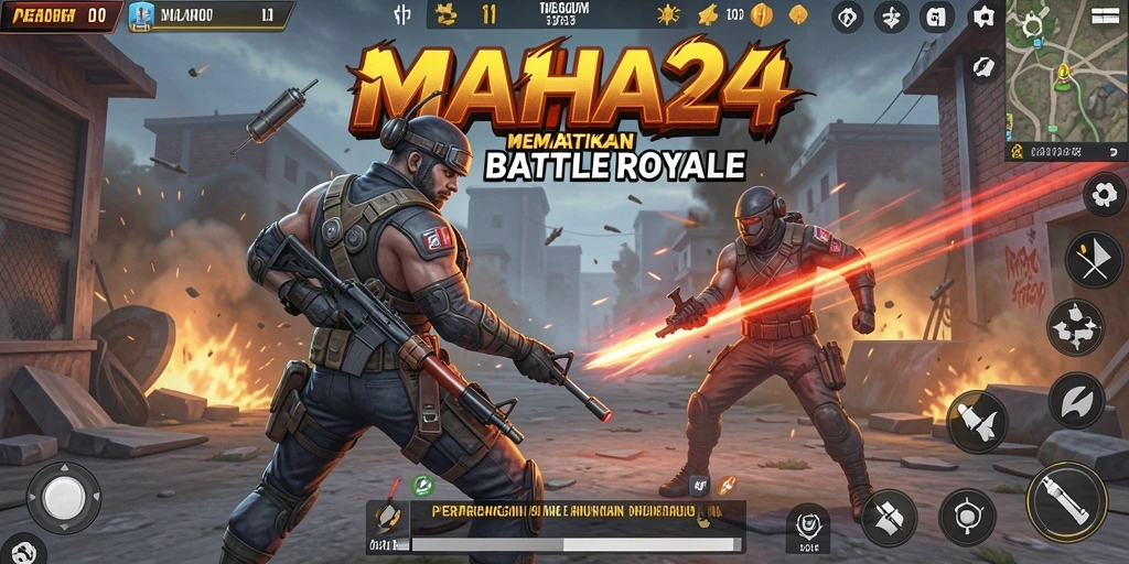 Tampilan gameplay atraktif dalam pertempuran Battle Royale di MAHA24.
