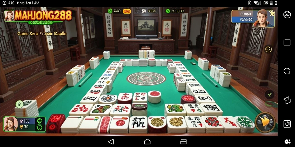 Tampilan gameplay menarik dan seru di MAHJONG288.