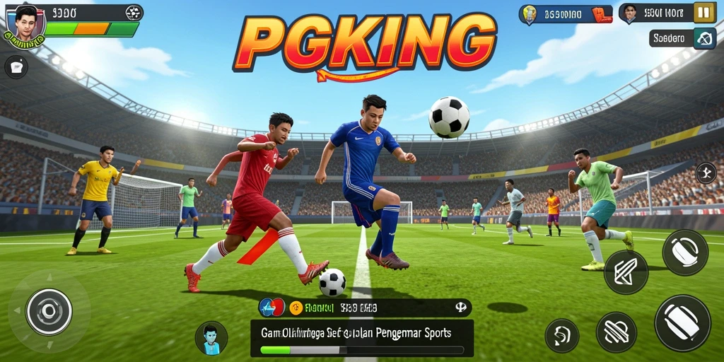 Gameplay seru PGKING yang menguji keterampilan olahraga.