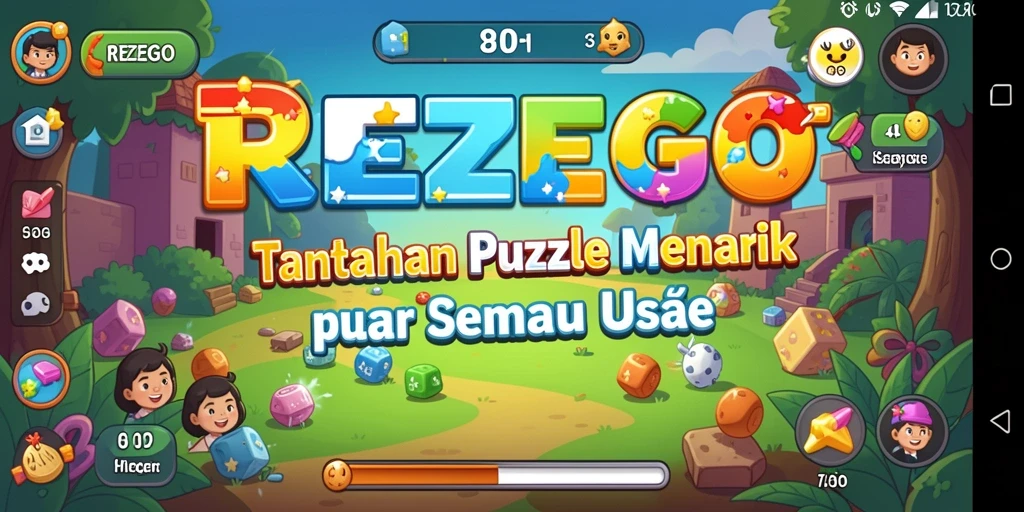 Tampilan gameplay menantang dan seru dari REZEGO yang membuat ketagihan.