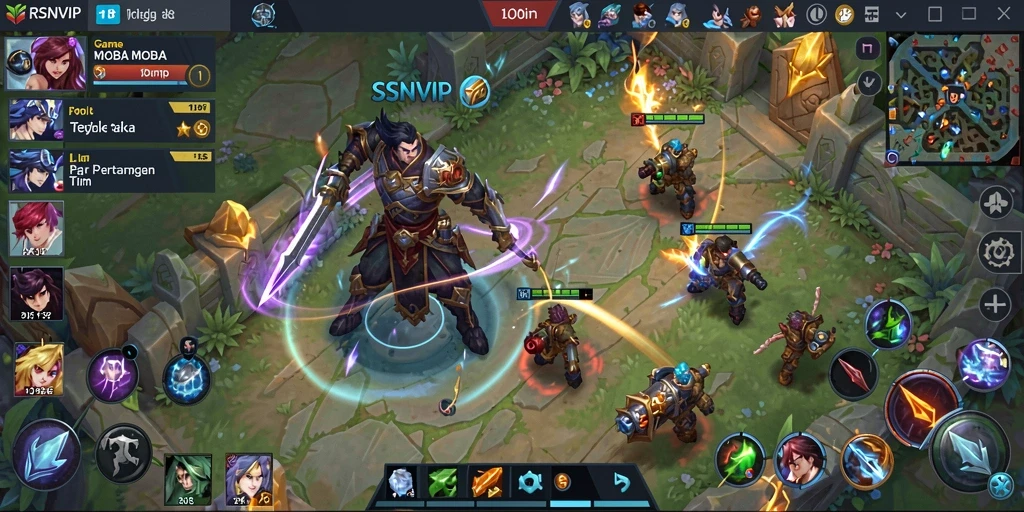 Tampilan gameplay RSNVIP yang menegangkan dan seru saat pertarungan berlangsung.