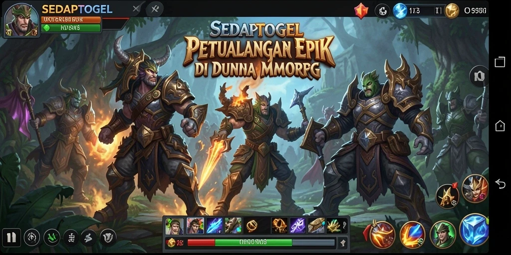 Tampilan gameplay SEDAPTOGEL yang mendebarkan dalam dunia MMORPG.