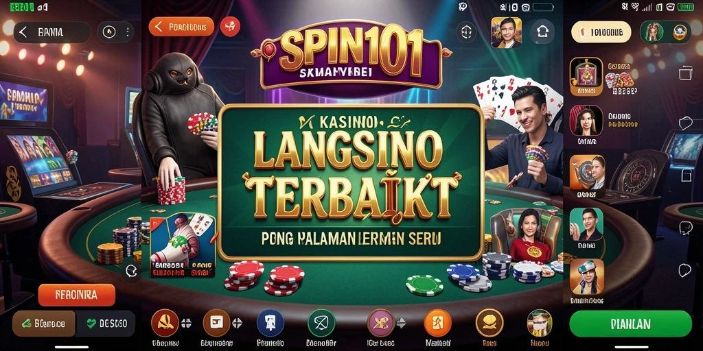 Tampilan gameplay langsung SPIN101 saat dimainkan di smartphone.