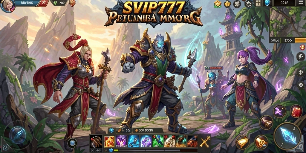 Gameplay seru dalam SVIP777 yang penuh aksi MMORPG.