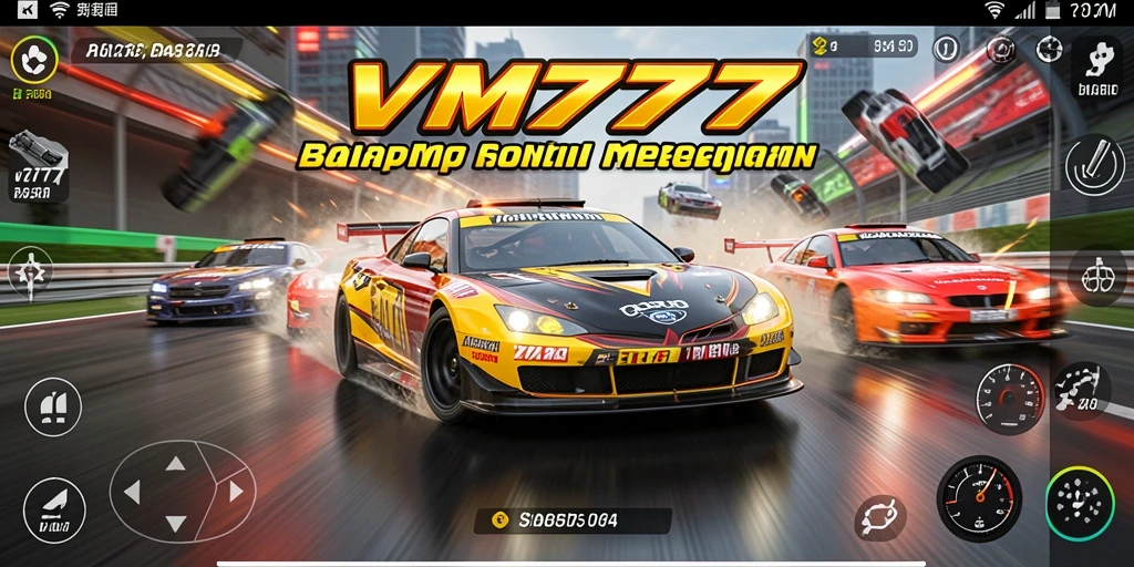 Tampilan balapan mendebarkan di VM777, penuh dengan aksi adrenalin.