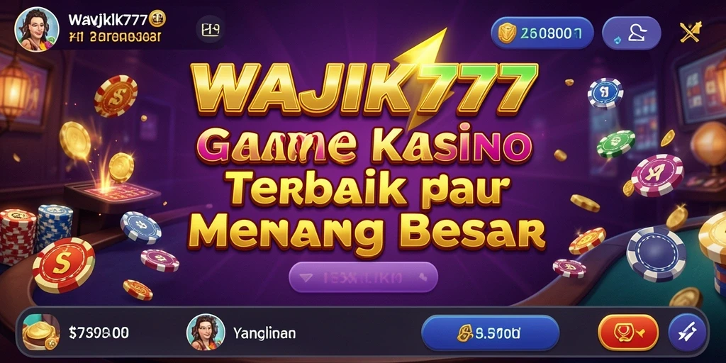 Screenshot gameplay WAJIK777 menampilkan suasana Kasino yang mendebarkan.