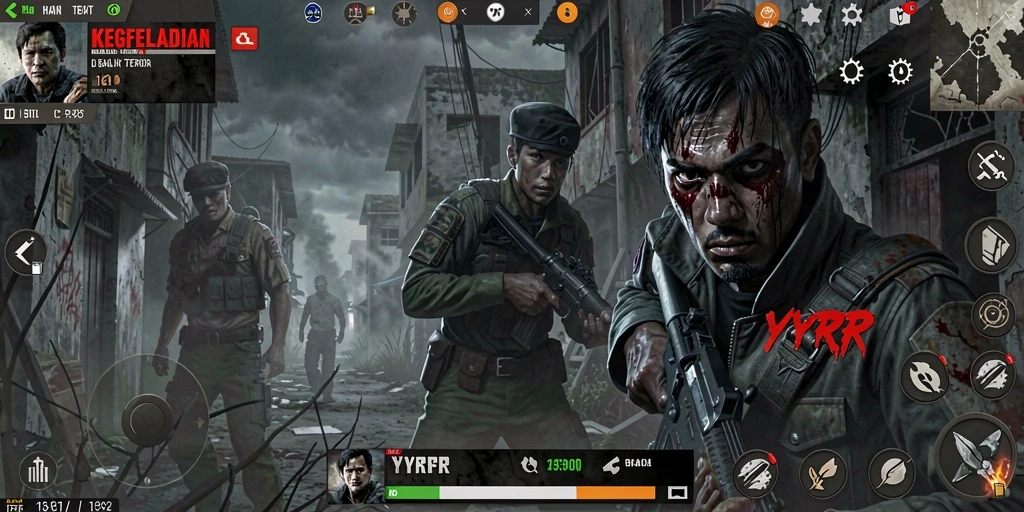 Gameplay horor yang menakutkan dan mendebarkan dalam YYRR.